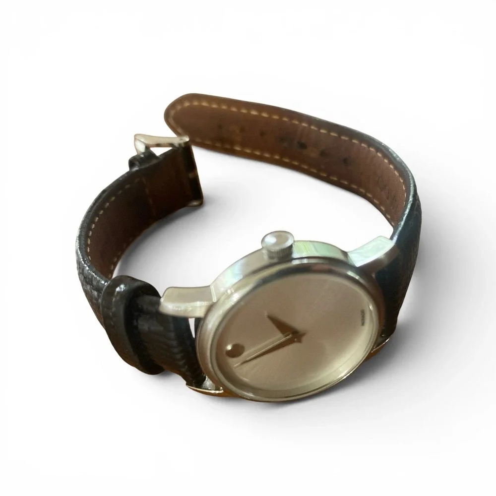 Movado Museum Classic Women's Swiss Quartz Watch MO.01.3.14.6001 Silver Dial